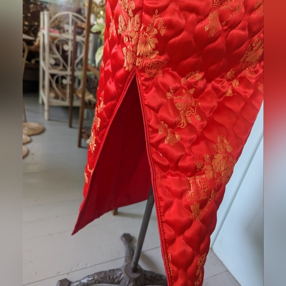 Vintage Quilted Cheongsam Dress - Picture 10 of 12
